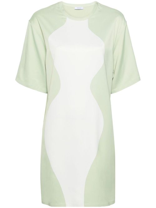 Illusion mini dress - Green