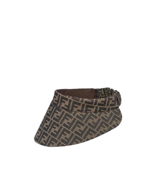 Brown canvas visor
