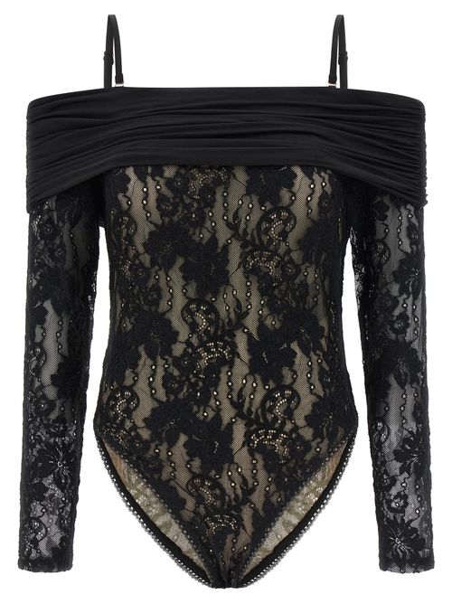 Twisted Romance Bodysuit — Black