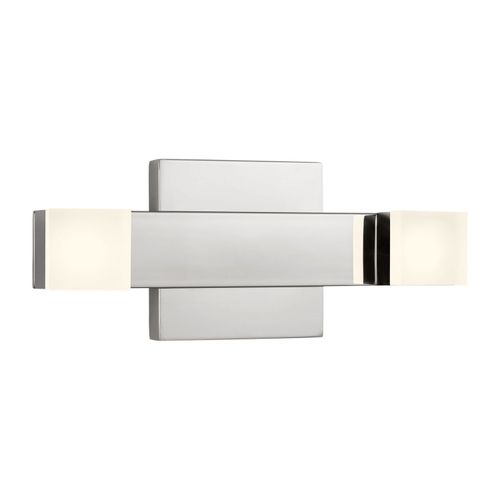 Chrome LED Bathroom Vanity Light from the Brander Collection