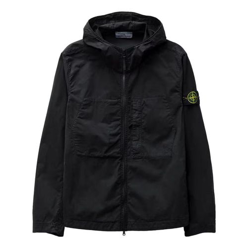 Supima Cotton Twill Stretch Hooded Jacket 'Black'