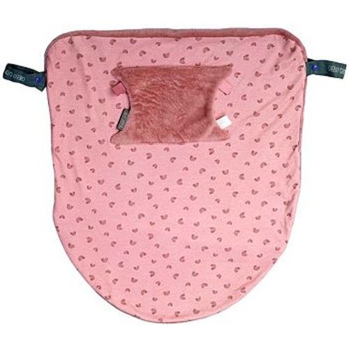 Cheeky Chompers Attachable Travel Blanket with Hand and Foot Pouch - Rainbow Rose