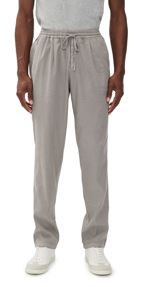 Easy Linen Drawstring Pants Mushroom