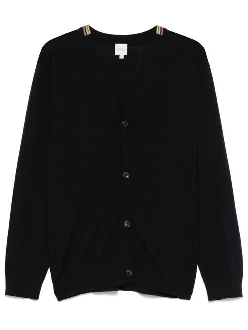 Merino wool cardigan - Blue