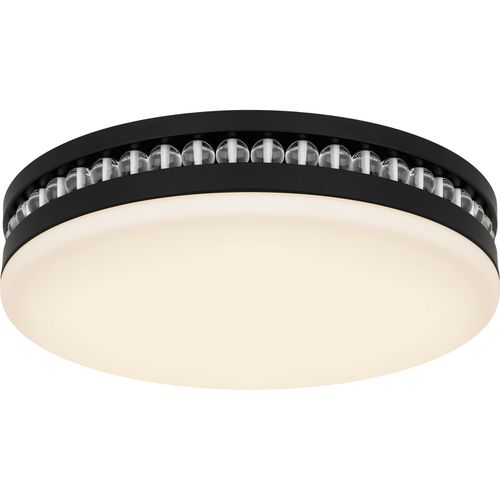 Matte Black LED Flush Mount from the Carey Collection