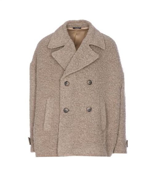 Dolce & Gabbana Double-Breasted Vintage-Look Pea Coat