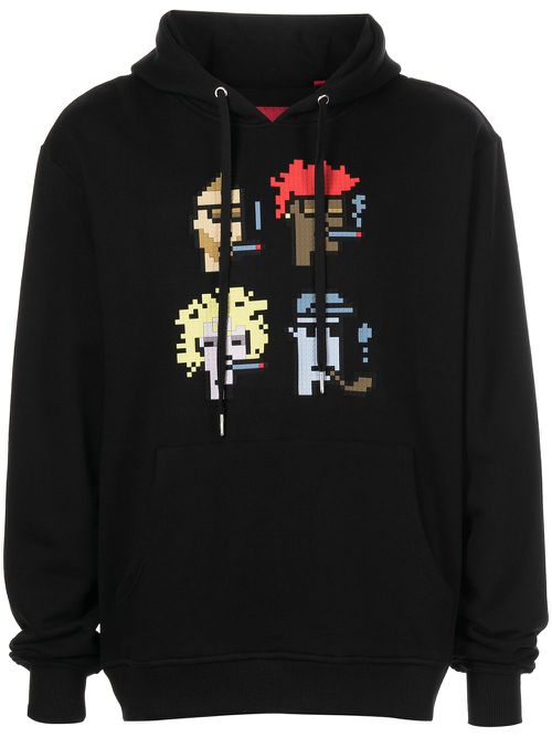 Smoking Kills print hoodie - Black