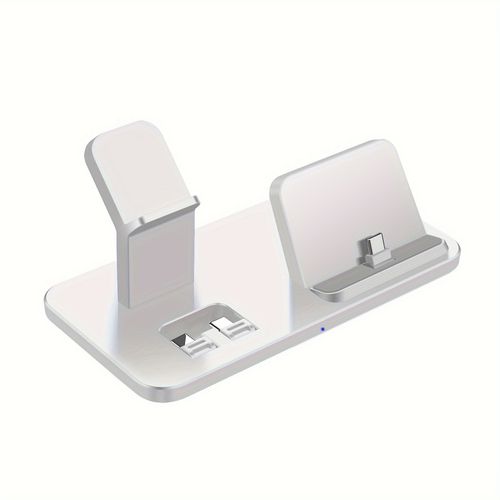 TEMU 3-in-1 Wireless Charger 7/6/5pro/5/4 Watches And S24 Mobile Phones, S24ultra Fast Charging 15w, Portable And Travel-friendly Wireless Headphone