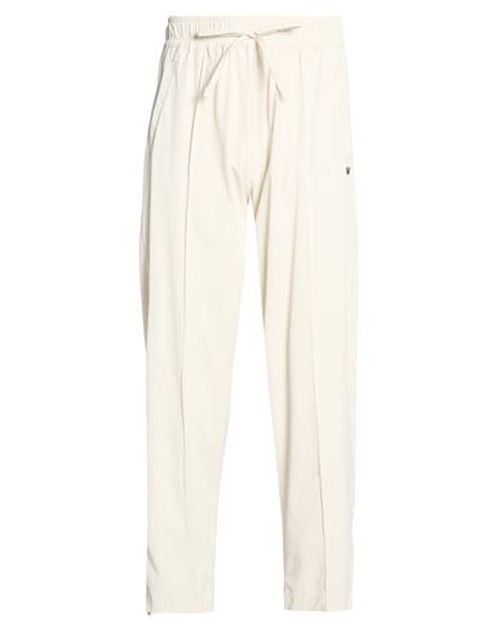 Man Pants Off white Size L Nylon, Elastane