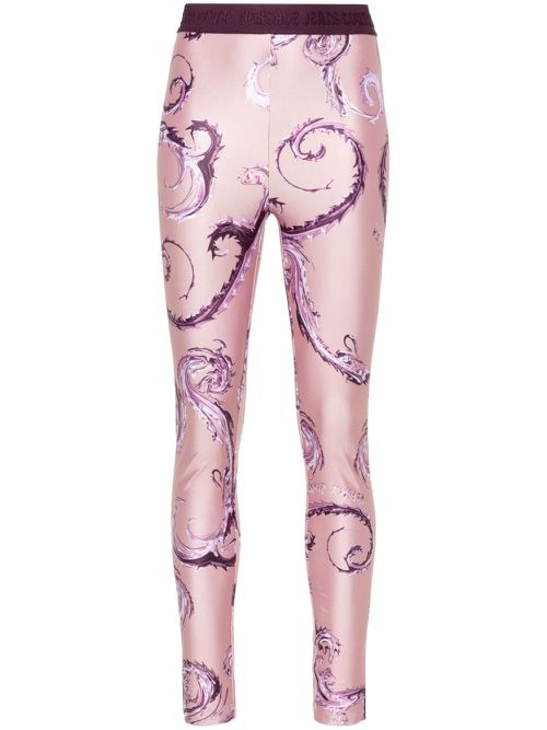 Chromo Couture-print leggings - Pink
