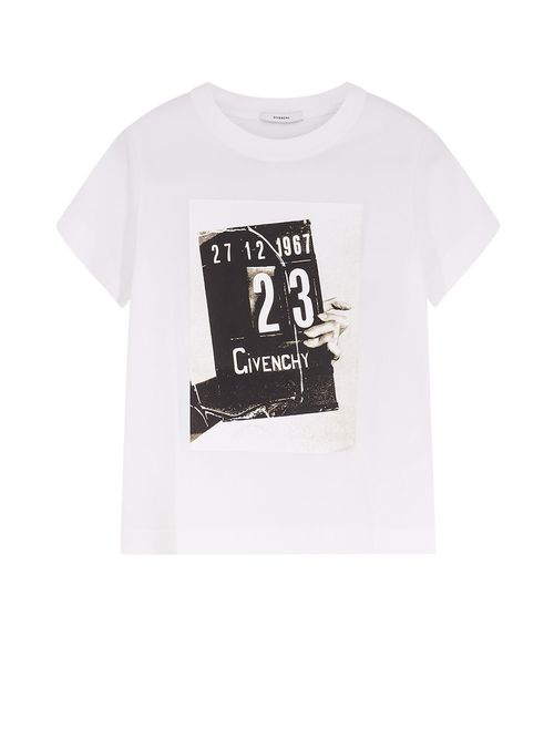 Cotton T-shirt With Print On The Front