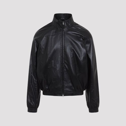 LETHEstanether Lamb Leather Bomber Jacket