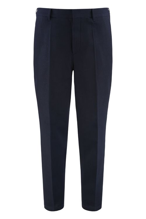 Men's Wool Trousers with Stretch Blend