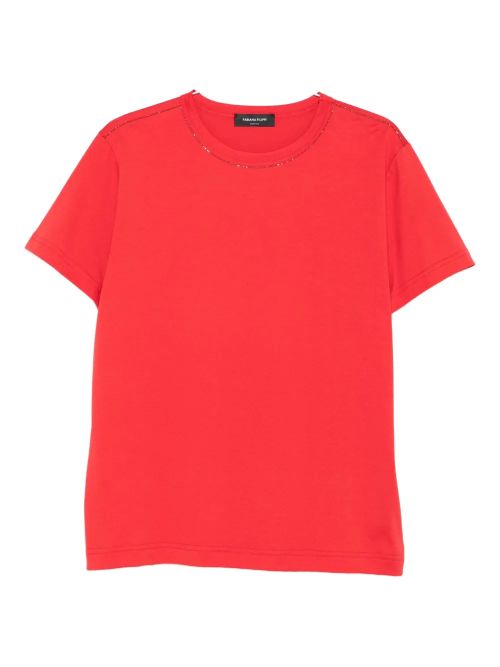 Crew-Neck T-Shirt — Red