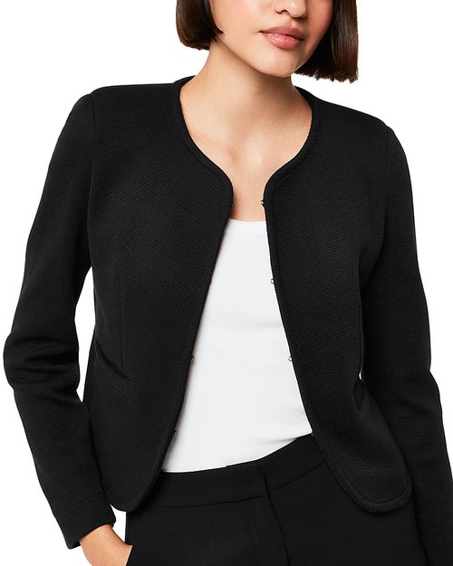 Collarless Jersey Jacket