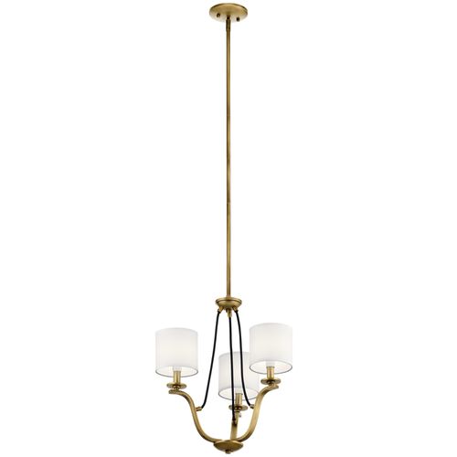 Kichler Thisbe 3-Light Traditional Chandelier in Natural Bra