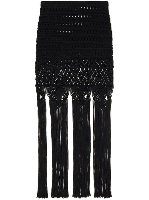 A Love Letter To India crochet skirt - Black