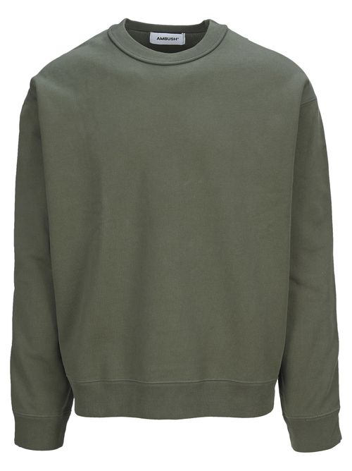 Logo-print sleeve sweatshirt - Green