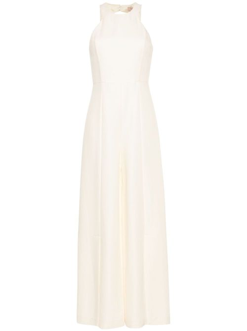 Slub-texture jumpsuit - Neutrals