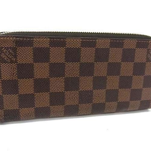 Louis Vuitton Damier Brown Ebene Long Wallet Bi-Fold Pre-Owned