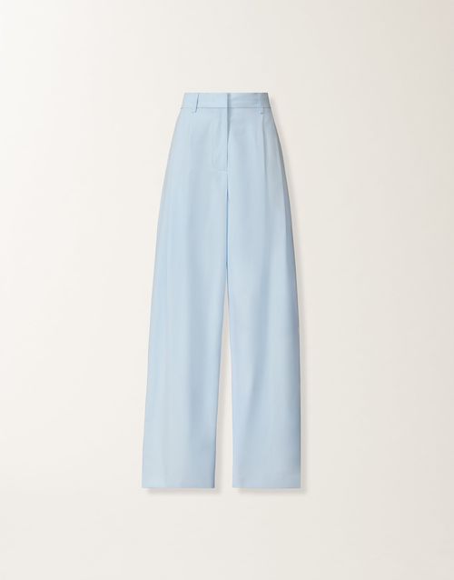 Sky blue poplin pants