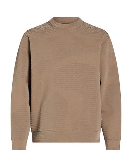 Man Sweatshirt Khaki Size XL Cotton, Polyester, Elastane