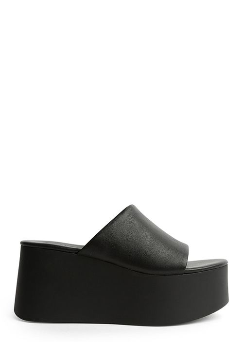 Tegan Black Sheep Nappa Wedges