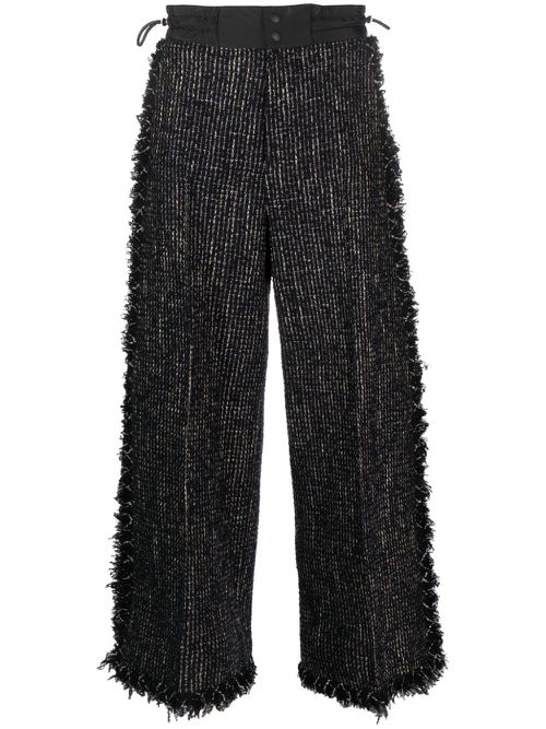 - Wide Leg Tweed Trousers
