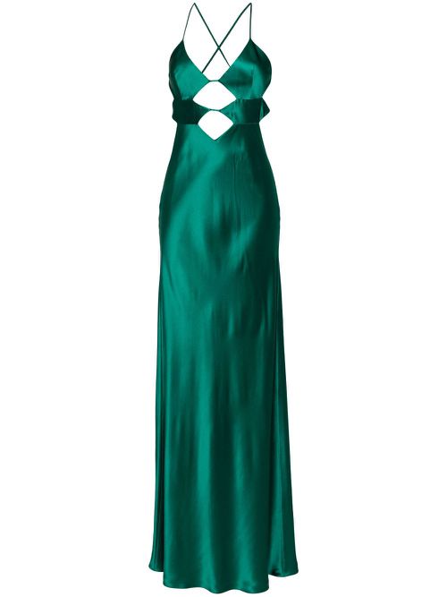 Cutout Detail gown - Green