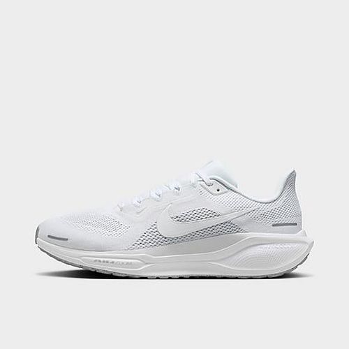 Men's Pegasus 41 Running Shoes in White/Pure Platinum/Metallic Silver