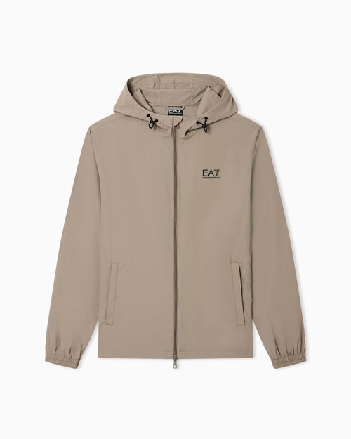 Core Identity nylon hooded sweatshirt