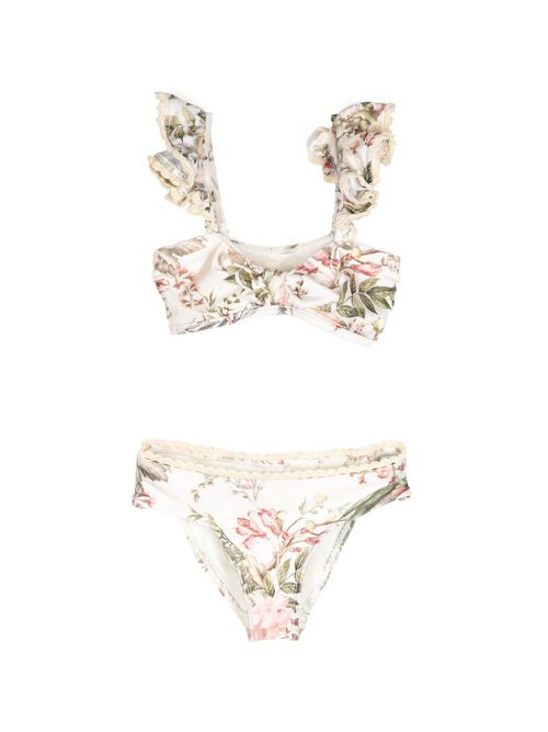 Waverly floral-print bikini - Neutrals
