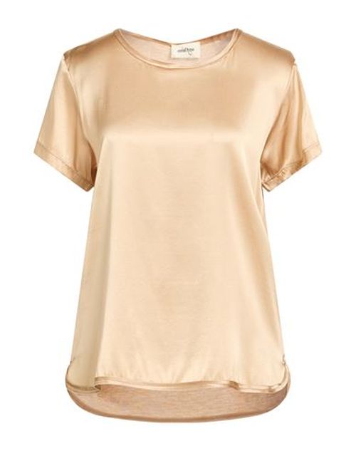 Woman Top Sand Size 10 Silk, Elastane