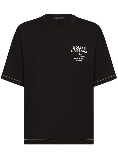 Logo-print cotton T-shirt - Black