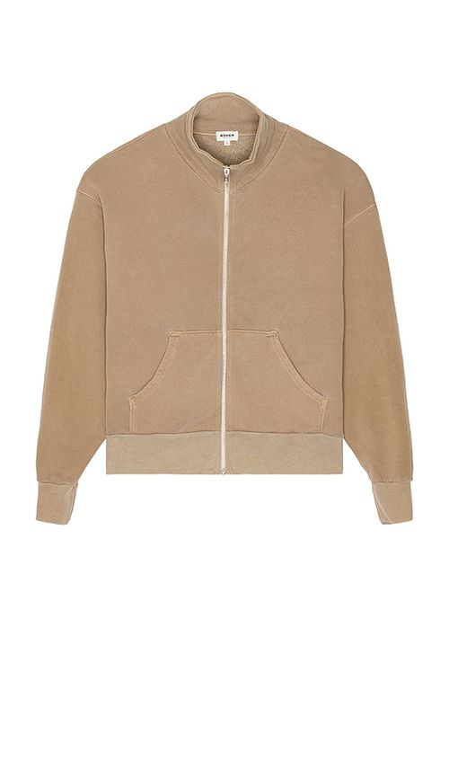 Asher Jean Collar Jacket in Beige. L. Also in M, XL/1X