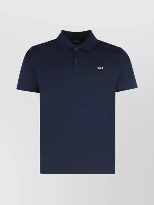 Paul & Shark - short sleeve polo featuring side slit