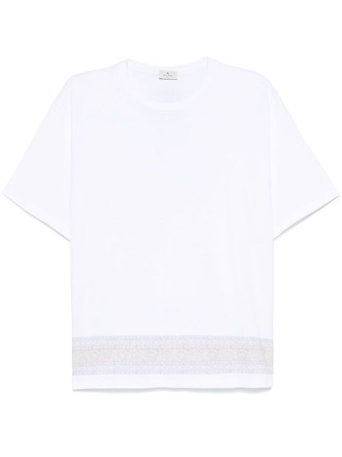 Paisley-print T-shirt - White