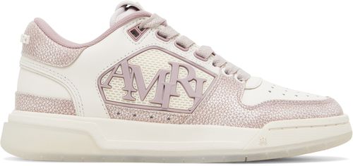아미리 여성 Pink & Off-White Pebbled Classic Low Sneakers