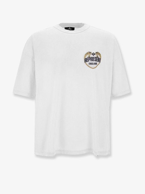 Distressed Cotton T-Shirt — White