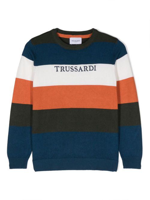 Striped sweater - Orange