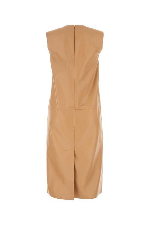 Skin Pink Nappa Leather Dress