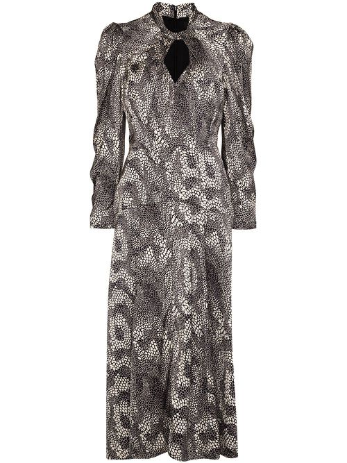 Vilma graphic-print maxi dress - Black