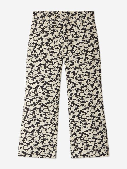 Girls Floral Gersande Trousers in Black 10 Years By Childsplay Clothing