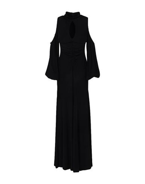 Woman Maxi dress Black Size 4 Viscose, Polyamide, Elastane