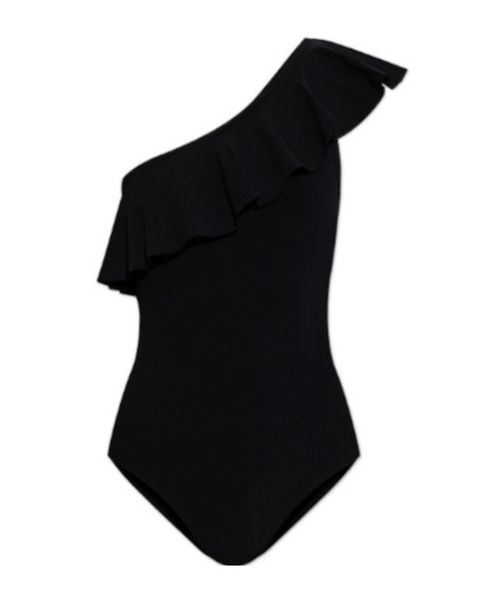 Sicilya Ruffled One-Shoulder Swimsuit