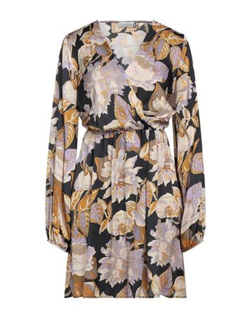 Woman Mini dress Black Size L Viscose