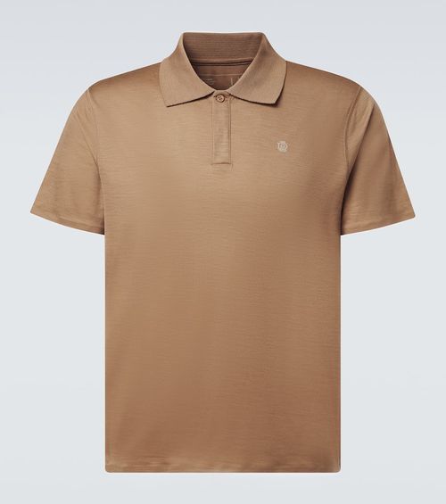 Wool and cashmere polo shirt