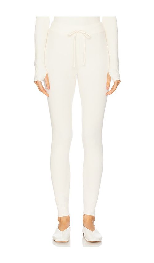 WellBeing + BeingWell LEGGINGS ROYAL KNIT in Cream. Größe S. Also in