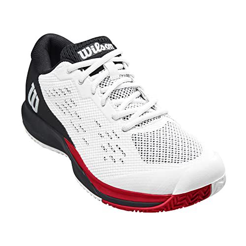 Wilson Rush Pro Ace Men's Tennis Shoe - White/Black/Poppy Red
