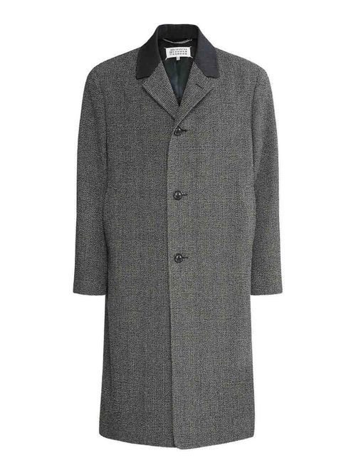 Long Single-Breasted Wool Coat